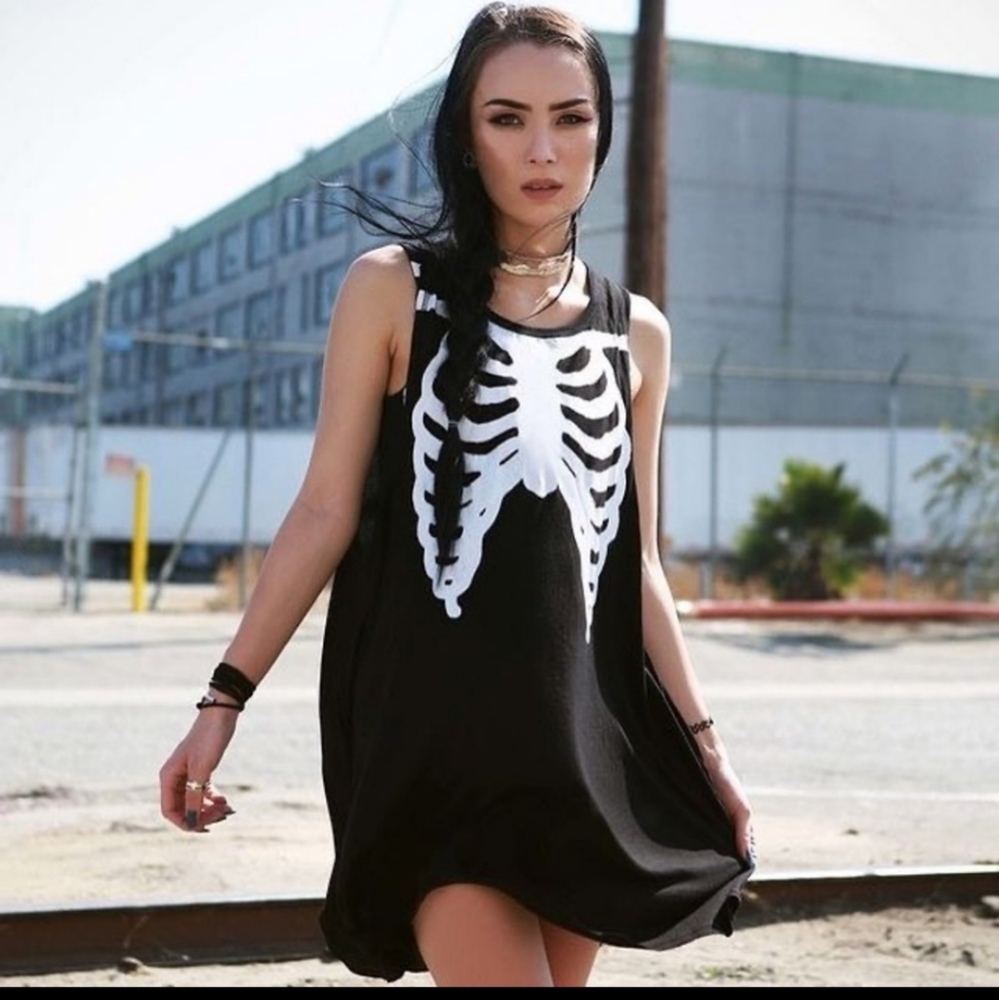 Iron Fist Bone In Trapeze Tank Dress NWT XL
